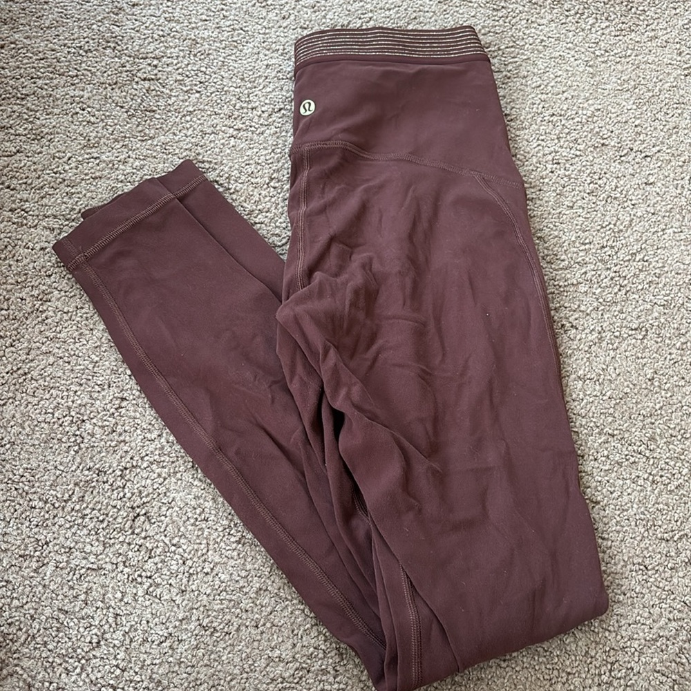 Burgundy lulu leggings